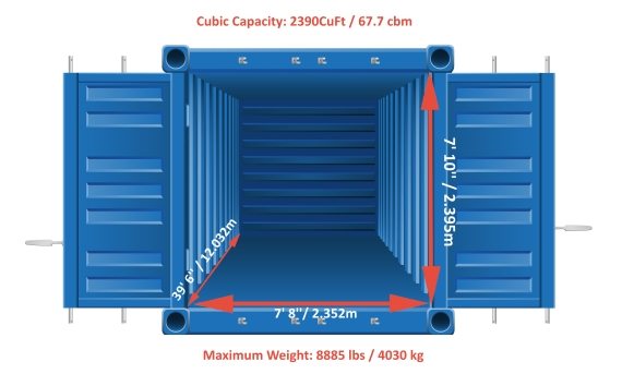 cargo container illustration